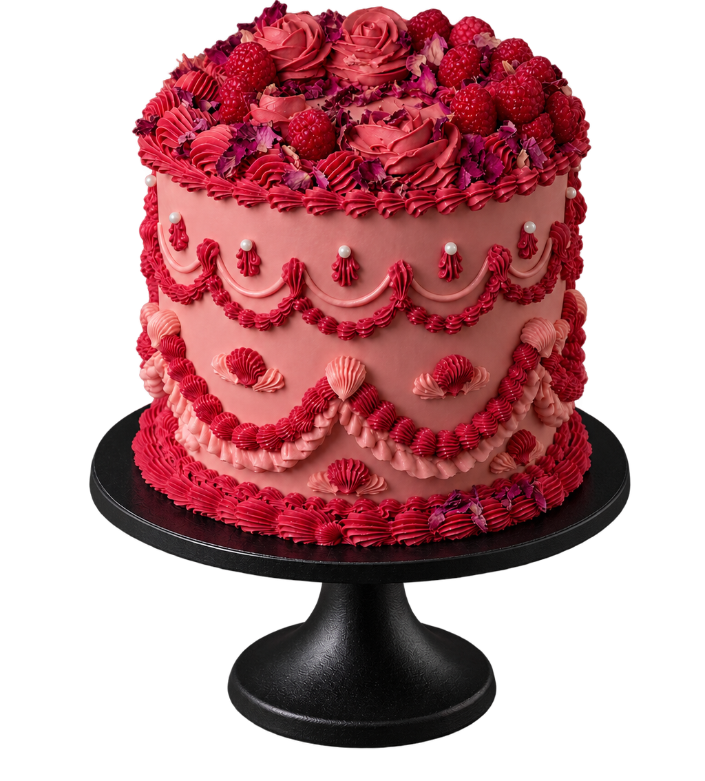 Iberian Atelier Pink Lambeth Vintage Cakes Iberian Atelier does Lambeth Vintage Cakes in NYC